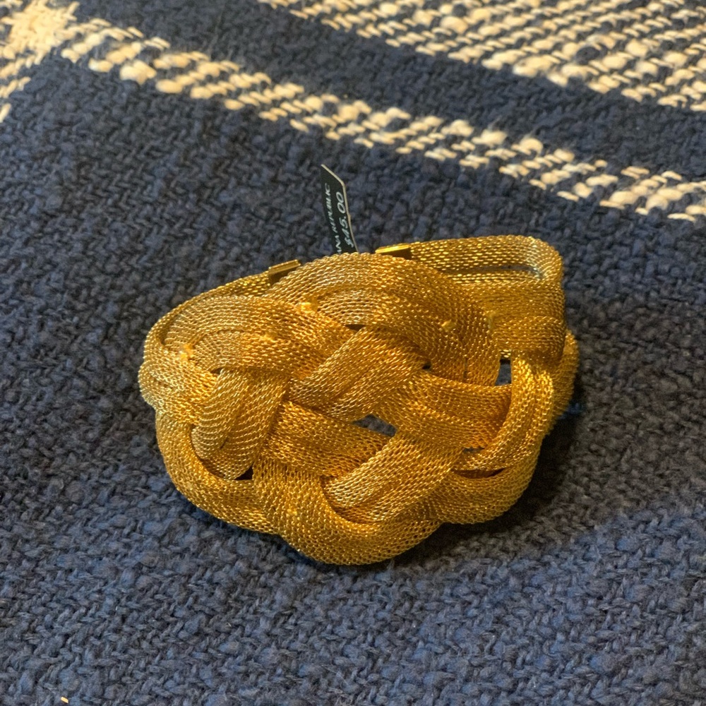 New Gold Mesh Woven Bracelet